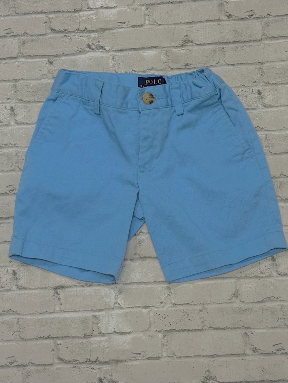 Polo Ralph Lauren Boys Chino Shorts 2T Adjustable Waist Blue Preppy Classic